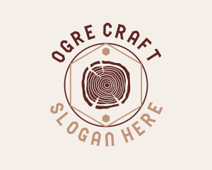 Woodwork Craft Circle logo design