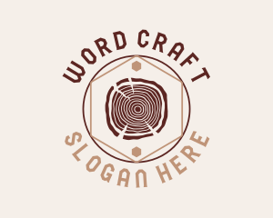 Woodwork Craft Circle logo design