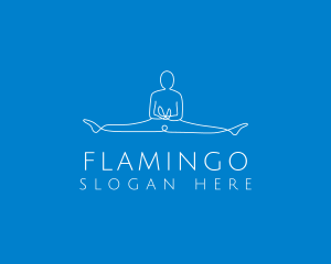 Fit Gymnast Monoline logo design