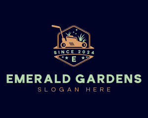 Landscaping Yard Mower logo design