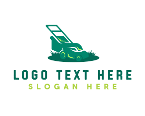 Gardening - Lawn Grass Mowing logo design