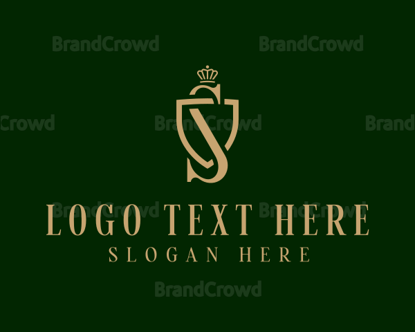 Royal Crown Letter S Logo