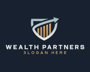 Financial Investor Shield logo design