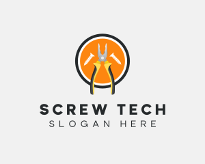 Pliers Utility Tool logo design