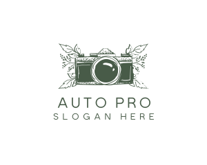 Photography - Camera Photography Plant logo design