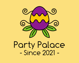 Ornamental Plant Easter Egg logo design