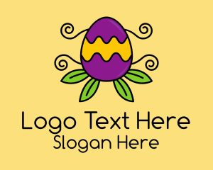 Ornamental Plant Easter Egg Logo