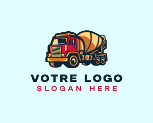 Development - Cement Mixer Truck logo design