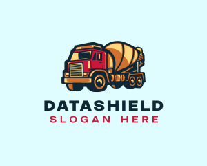 Truck - Cement Mixer Truck logo design