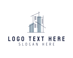 Construction Building Structure logo design