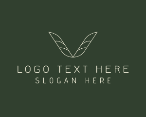 Vegan - Spa Leaf Wellness logo design