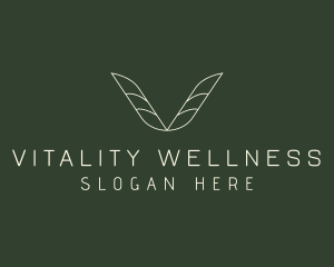 Spa Leaf Wellness logo design