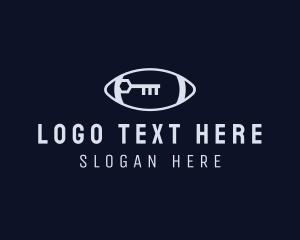 Sport - Grey Football Key logo design