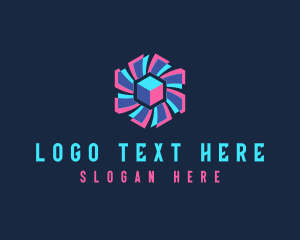 Cube - Hexagon Cube Fan logo design