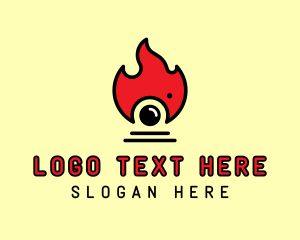 Studio - Flame Camera Lens logo design