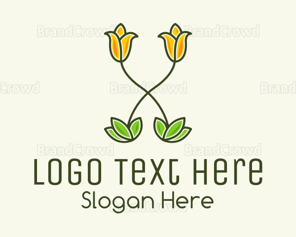 Fancy Tulip Flower Logo