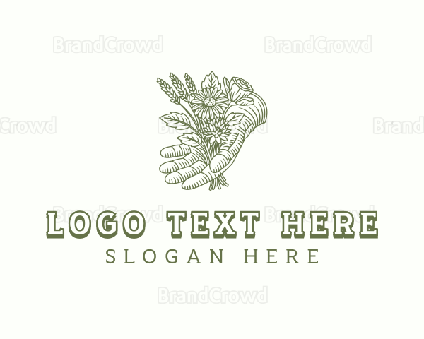 Flower Landscaping Gardener Logo