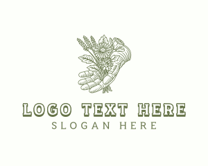 Plant - Flower Landscaping Gardener logo design