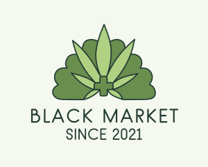 Illegal - Green Medical Weed logo design