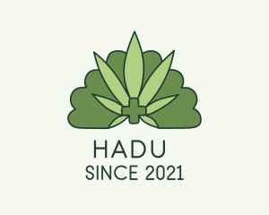 Bush - Green Medical Weed logo design