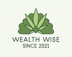 Herbal Medicine - Green Medical Weed logo design