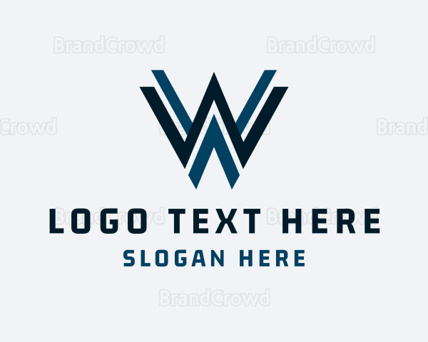 Company Business Letter W Logo