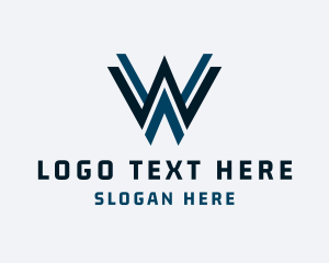 Company Business Letter W Logo