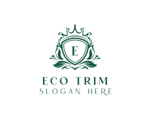 Eco Royal Shield logo design