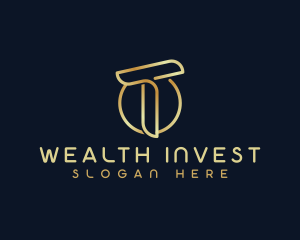 Invest - Modern Luxury Tech Letter T logo design