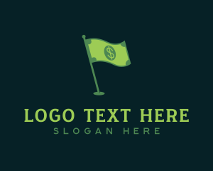 Dollar Flag Currency Logo