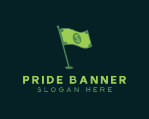 Flag - Dollar Flag Currency logo design