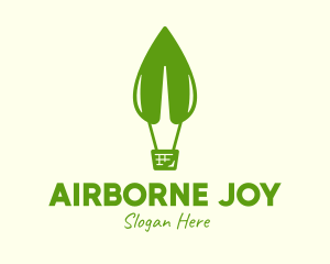 Nature Hot Air Balloon logo design