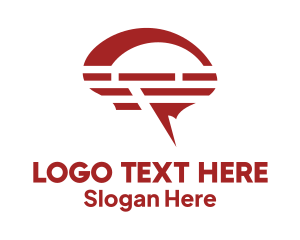 Thought - Brain Chat Bubble logo design