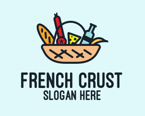 Baguette - Hamper Picnic Basket logo design