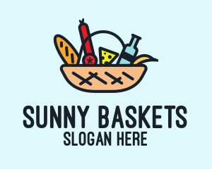 Hamper Picnic Basket  logo design