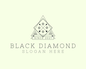 Triangle Arrow Diamond Banner logo design