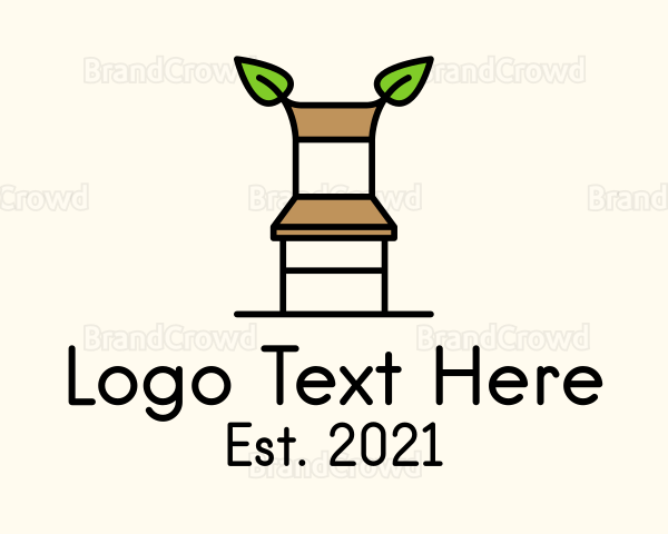 Organic Wooden Chair Logo
