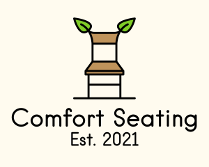 Seating - Organic Wooden Chair logo design