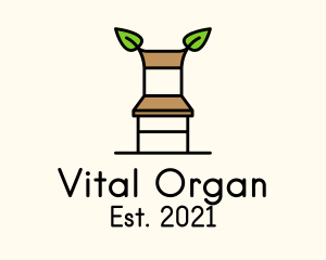 Organic Wooden Chair logo design