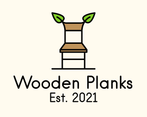 Organic Wooden Chair logo design