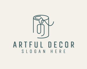 Candle Decor Candlelight logo design