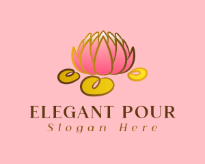 Pink Elegant Lotus logo design