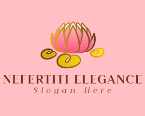 Pink Elegant Lotus logo design