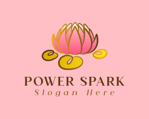 Bouquet - Pink Elegant Lotus logo design