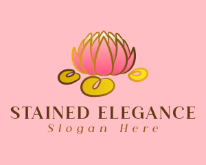 Pink Elegant Lotus logo design