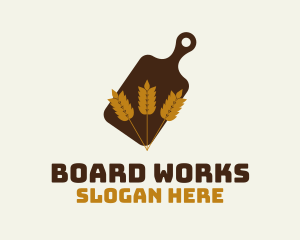 Board - Wheat Baker Charcuterie Board logo design