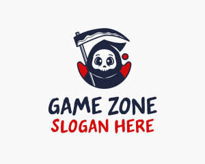 Scythe Grim Reaper logo design