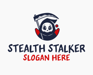 Scythe Grim Reaper logo design