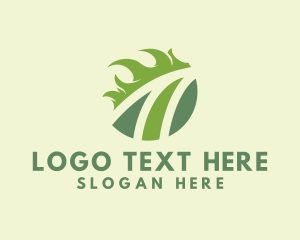 Greenery - Garden Grass Landscaping logo design