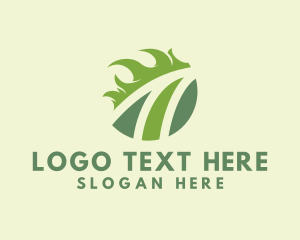 Leaves - Garden Grass Landscaping logo design